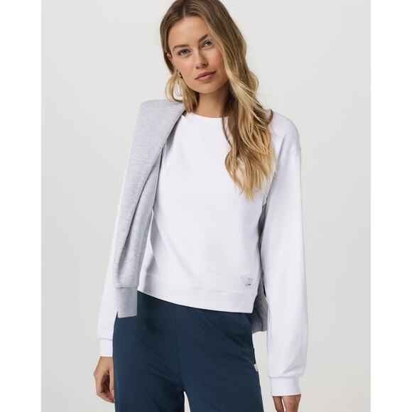 Vuori Tops - Vuori White Cloud Crewneck Sweatshirt Comfy Soft Loungewear Size Small